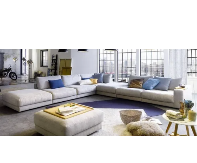 Sillon sofa esquinero convertible 3.20 x 3.20 moderno living en L | pana lino o cuerina cuero talampaya