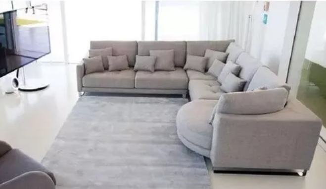 Sillon sofa esquinero NIZAN 2.60 x 2.40 moderno living en L antidesgarro