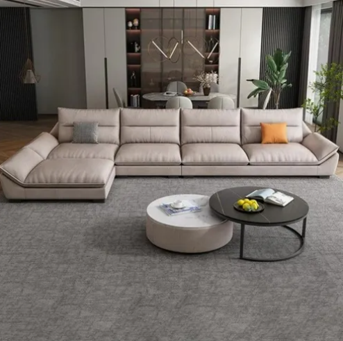 Sillon sofa esquinero DESCANSO 3.30 x 1.60 moderno living en L antidesgarro 4 cuerpos