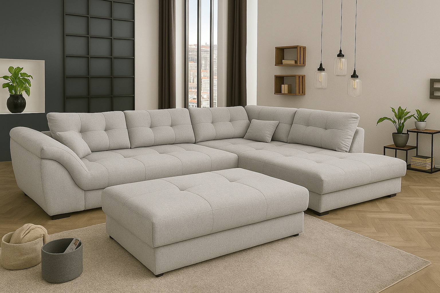 Sillon sofa esquinero ECLIPSE 3.00 x 1.90 moderno living en L