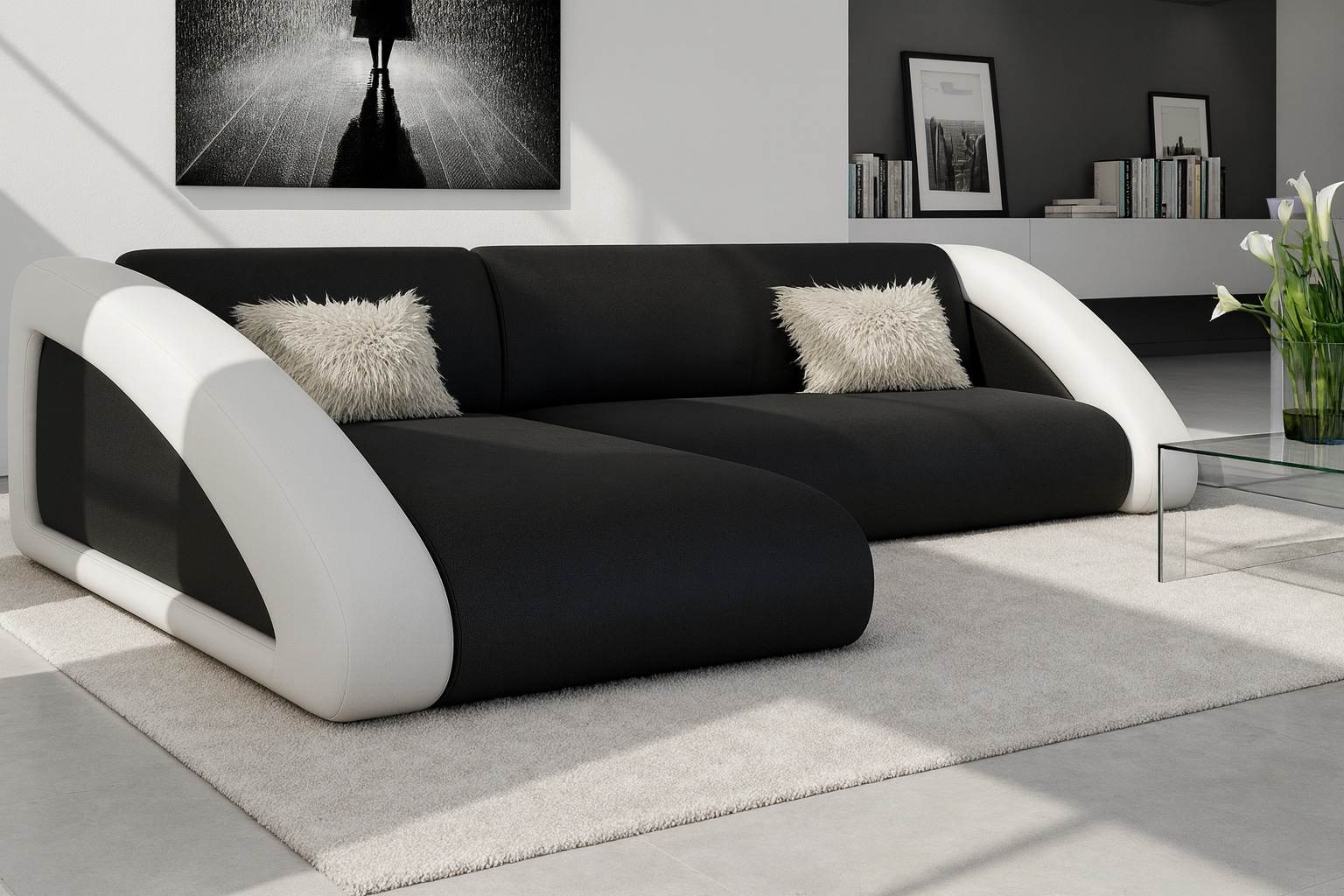 Sillon sofa esquinero ESPACIAL 2.50 x 1.60 moderno living en L antidesgarro 3 cuerpos