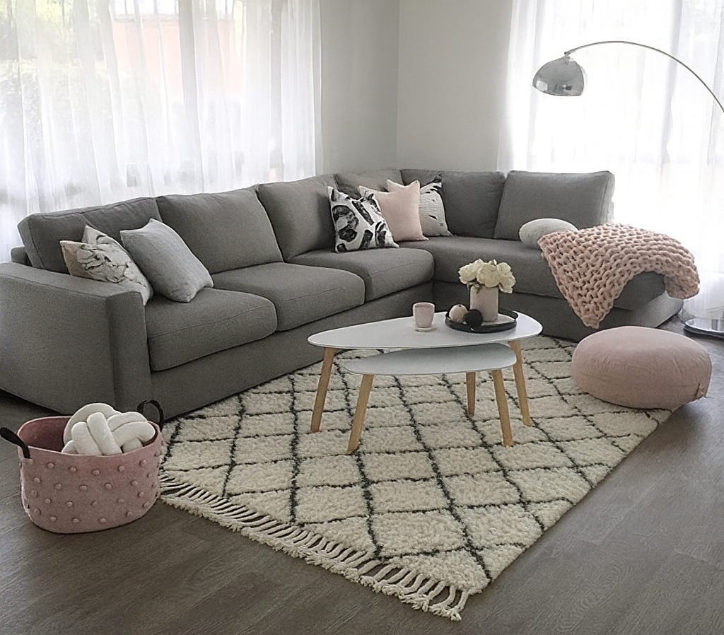 Sillon sofa esquinero prisma 2.90 x 1.90 moderno living en L | pana lino o cuerina cuero talampaya