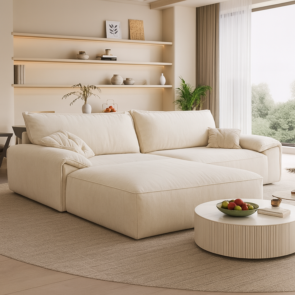 Sillon sofa esquinero AFRICA 2.20 x 1.80 moderno living en L antidesgarro 2 cuerpos