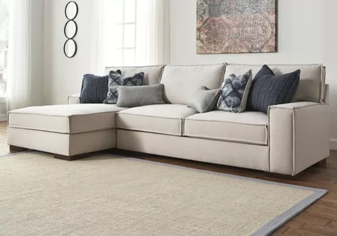 Sillon sofa esquinero MUNICH 2.20 x 1.60 moderno living en L antidesgarro