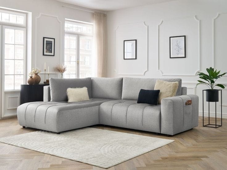 Sillon sofa esquinero NUBE 2.20 x 1.80 moderno living en L antidesgarro 3 cuerpos