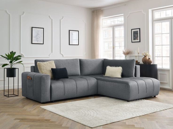 Sillon sofa esquinero NUBE 2.20 x 1.80 moderno living en L antidesgarro 3 cuerpos