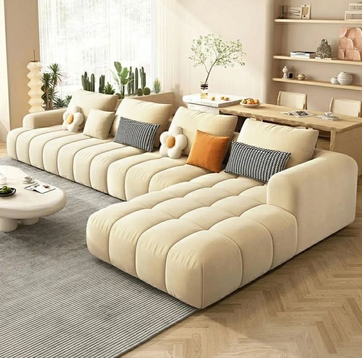 Sillon sofa esquinero UVA 3.00 x 1.60 moderno living en L antidesgarro 4 cuerpos