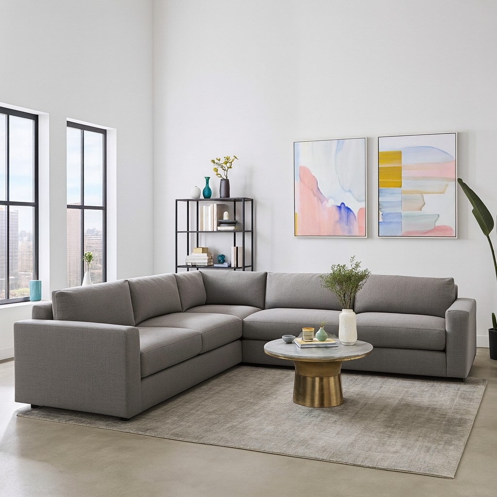 Sillon sofa esquinero clasico rinconero 2.30 x 2.30 en L moderno chenille