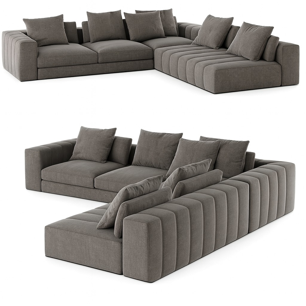 Sillon sofa esquinero rinconero PARIS 2.50 x 2.50 moderno living en L