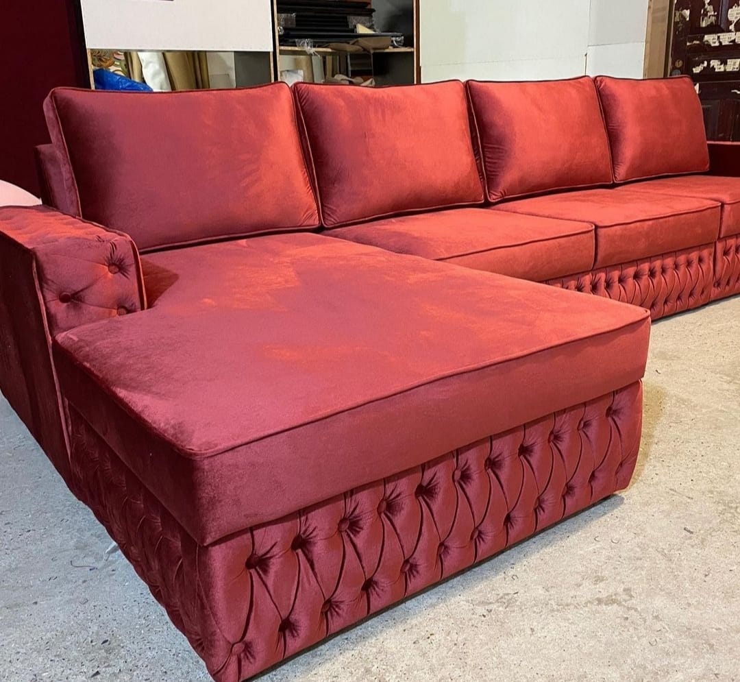 Sillon sofa esquinero ZURICH 2.90 x 1.60 moderno living en L antidesgarro 4 cuerpos