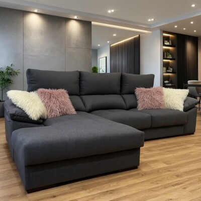 Sillon sofa esquinero AZTECA 2.60 x 1.60 moderno living en L