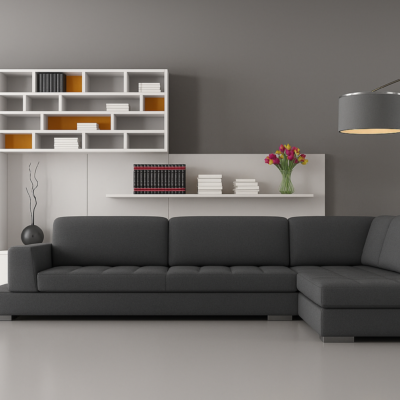 Sillon sofa esquinero PARAISO 2.80 x 2.00 moderno living en L 4 cuerpos antidesgarro